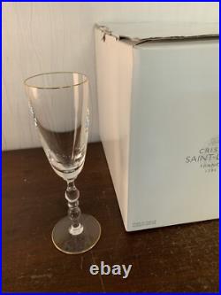 13 flûtes à champagne modèle Hauteville cristal de Saint Louis (prix à la pièce)