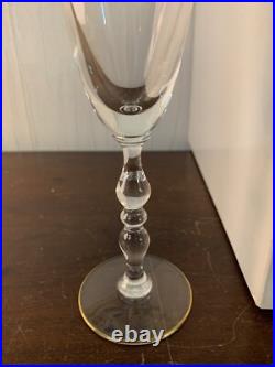 13 flûtes à champagne modèle Hauteville cristal de Saint Louis (prix à la pièce)