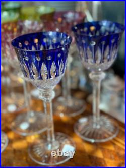 14 verres à vin modèle Tommy en couleur cristal Saint Louis prix à la pièce 14 verres à vin modèle Tommy en couleur cristal Saint Louis prix à la pièce
