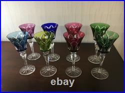 15 verres modèle Camargue en cristal de Saint Louis h 20.5 cm (prix à la pièce)