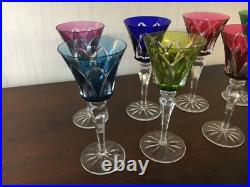 15 verres modèle Camargue en cristal de Saint Louis h 20.5 cm (prix à la pièce)