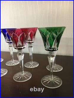 15 verres modèle Camargue en cristal de Saint Louis h 20.5 cm (prix à la pièce)