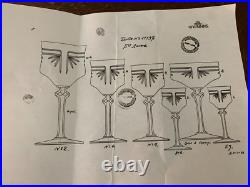 16 verres vin modèle Anvers taille N°11137 cristal Saint Louis (prix à la pièce)