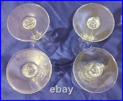 18 Verres À Vin En Cristal St-louis Modèle Cerdagne Hauteur 14cm Et 13cm