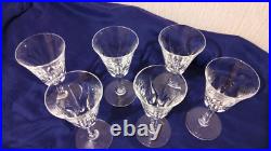 18 Verres À Vin En Cristal St-louis Modèle Cerdagne Hauteur 14cm Et 13cm