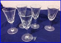 18 Verres À Vin En Cristal St-louis Modèle Cerdagne Hauteur 14cm Et 13cm