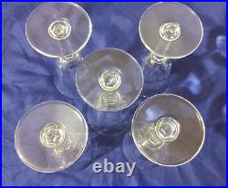 18 Verres À Vin En Cristal St-louis Modèle Cerdagne Hauteur 14cm Et 13cm