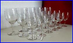 18 Verres cristal Saint Louis. ALGER