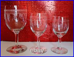 18 Verres cristal Saint Louis. ALGER