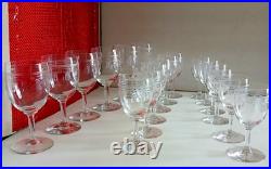 18 Verres cristal Saint Louis. ALGER
