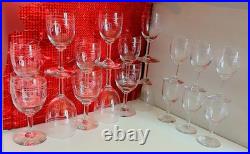 18 Verres cristal Saint Louis. ALGER