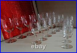 18 Verres cristal Saint Louis. ALGER