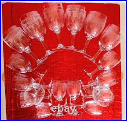 18 Verres cristal Saint Louis. ALGER
