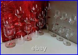 18 Verres cristal Saint Louis. ALGER