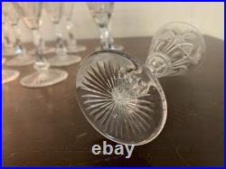 18 verres à vin blanc modèle taillé épi cristal de Saint Louis (prix à la pièce)