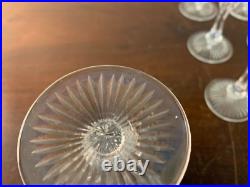 18 verres à vin blanc modèle taillé épi cristal de Saint Louis (prix à la pièce)