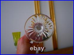 1 Flute à champagne roemer cristal overlay Jaune Saint ST Louis Tommy 18.8 cm