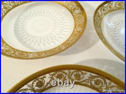 1 Petite Assiette St Louis Thistle Or cristal signé parfait état 15cm