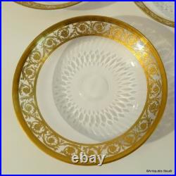 1 Petite Assiette St Louis Thistle Or cristal signé parfait état 15cm