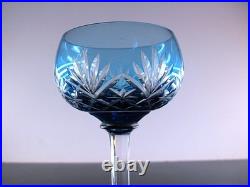 1 Verre A Vin Cristal Couleur Bleu Ciel Taille Modele Massenet St Louis Signe