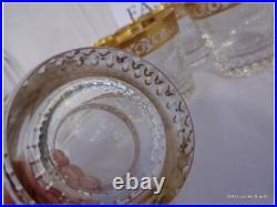1 Verre à Whisky moyen 9cm Saint St Louis Cristal Thistle Or signé parfait état