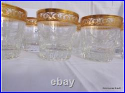 1 Verre à Whisky moyen 9cm Saint St Louis Cristal Thistle Or signé parfait état