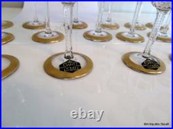 1 Verre liqueur 105mm Saint St Louis Cristal Thistle Or signé parfait