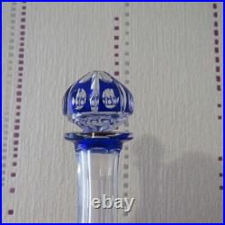 1 carafe à liqueur de couleur bleu cobalt cristal de saint louis modèle joseph 1 carafe à liqueur de couleur bleu cobalt cristal de saint louis modèle joseph