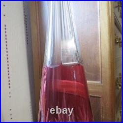 1 carafe couleur rouge en cristal de saint louis modèle Massenet taille 4147 L2