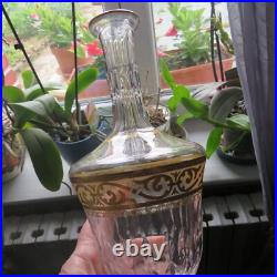 1 carafe en cristal de saint louis modèle thistlesigné 1 carafe en cristal de saint louis modèle thistlesigné