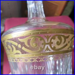 1 carafe en cristal de saint louis modèle thistlesigné 1 carafe en cristal de saint louis modèle thistlesigné