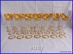 1 flute à champagne Saint St Louis Cristal Thistle Or signé parfait état