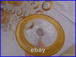 1 flute à champagne Saint St Louis Cristal Thistle Or signé parfait état