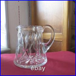 1 pichet Broc a eau en cristal de saint louis modèle Camargue avec étiquette 1 pichet Broc a eau en cristal de saint louis modèle Camargue avec étiquette