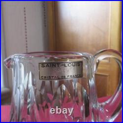 1 pichet Broc a eau en cristal de saint louis modèle Camargue avec étiquette