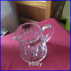 1 pichet Broc a eau en cristal de saint louis modèle Camargue avec étiquette 1 pichet Broc a eau en cristal de saint louis modèle Camargue avec étiquette