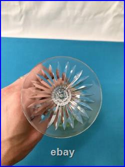 1 verre à vin roemer en cristal doublé vert clair signé SAINT LOUIS 19,5 cm