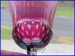 1 verre à vin roemer violet rose en cristal SAINT LOUIS THISTLE 20,9 cm lotC