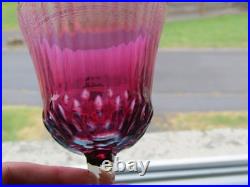 1 verre à vin roemer violet rose en cristal SAINT LOUIS THISTLE 20,9 cm lotC