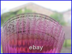1 verre à vin roemer violet rose en cristal SAINT LOUIS THISTLE 20,9 cm lotC