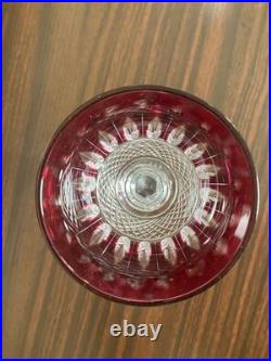 1 verre en cristal améthyste à vin du Rhin (Roemer) Saint-Louis collection Tommy