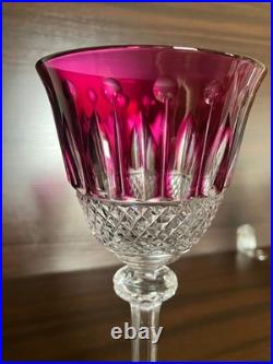 1 verre en cristal améthyste à vin du Rhin (Roemer) Saint-Louis collection Tommy