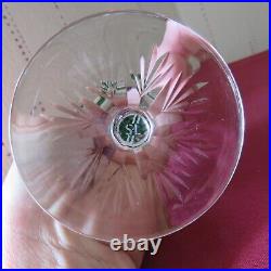 1 verre roemer vert en cristal de saint louis modèle FLORENCE signé H 23,7 cm