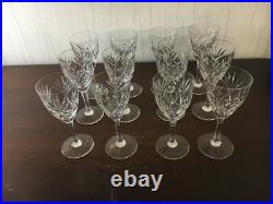 23 verres à vin rouge modèle Chantilly cristal de Saint Louis /prix à la pièce
