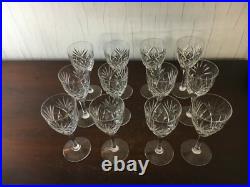 23 verres à vin rouge modèle Chantilly cristal de Saint Louis /prix à la pièce