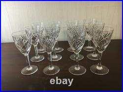 23 verres à vin rouge modèle Chantilly cristal de Saint Louis /prix à la pièce