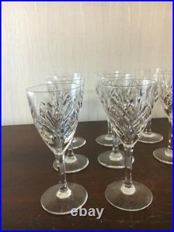 23 verres à vin rouge modèle Chantilly cristal de Saint Louis /prix à la pièce