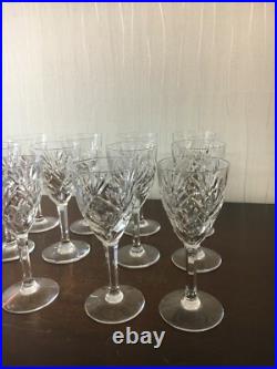 23 verres à vin rouge modèle Chantilly cristal de Saint Louis /prix à la pièce
