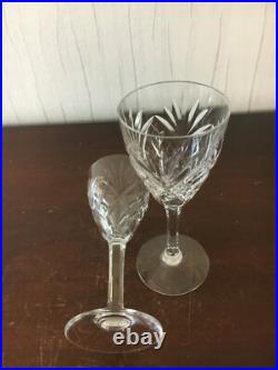 23 verres à vin rouge modèle Chantilly cristal de Saint Louis /prix à la pièce