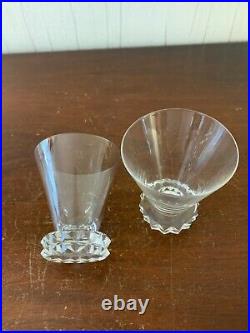 28 verres à porto modèle diamant en cristal de Saint Louis (prix à la pièce)